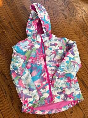 The North Face Printed Zipline Rain Jacket Girls',